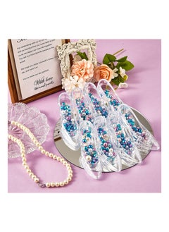 Cinderella Glass Slipper, 24PCS Mini Princess Slippers, Plastic High Heel Shoe Glass Slippers, Transparent Crystal Shoe Decoration, Party Candy Supplies, Gift for Wedding Table Serving Decorations