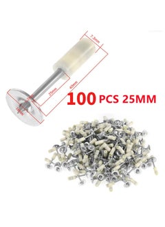 GearZone Nail Wall Fastening Tool with 100pcs Nails,  Manual Steel Nail Gun, Strength Adjustable for Home DIY Woodworking Cement Wall  - Image 5
