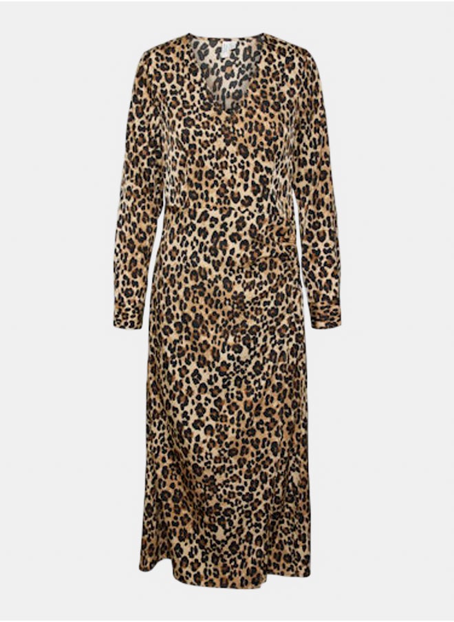 VERO MODA Vmverena L/S 7/8 Wrap Dress Wvn Exp Ga 