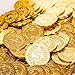 Vonokee 120 Pieces Plastic Gold Coins Pirate Coins Bulks for HalloweenStPatricks Day Treasure Hunts Chests Cauldrons Decorations Party Favors - Image 2