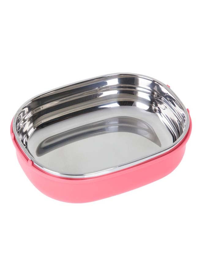 Royalford Stainless Steel Lunch Box Square Pink 900ml - Image 4