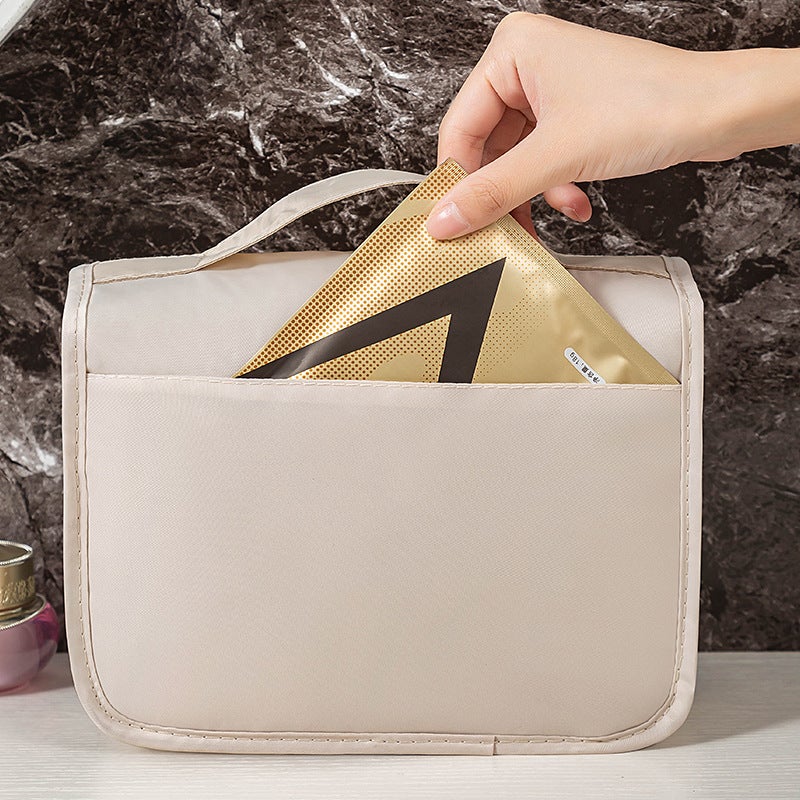 Travel Hook Wash Bag Thickened Waterproof Dry And Wet Separate Large Capacity Cosmetic Storage Bag Portable Cosmetic Bag - Image 4