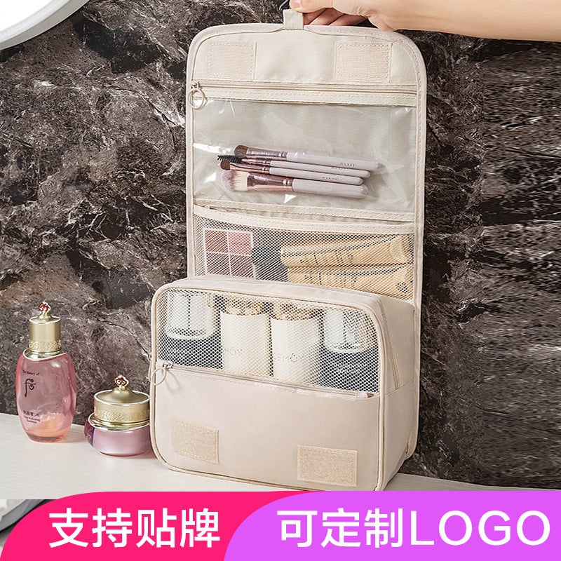 Travel Hook Wash Bag Thickened Waterproof Dry And Wet Separate Large Capacity Cosmetic Storage Bag Portable Cosmetic Bag - Image 2