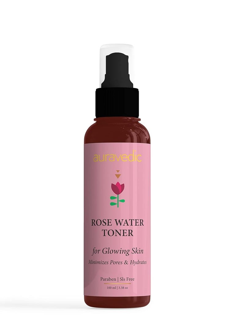 Organic Rose Water Toner Spray for Face | Natural Facial Mist for Glowing Skin with Damask Rose | Hydrates, Soothes & Clarifies | Maintains Skin's pH | 3.38 Fl Oz/100 ml - pzsku/ZAB0DE9E459A5DF12E30EZ/45/1741082545/33b5e430-368f-4c94-b8be-6ba3bb3f8778