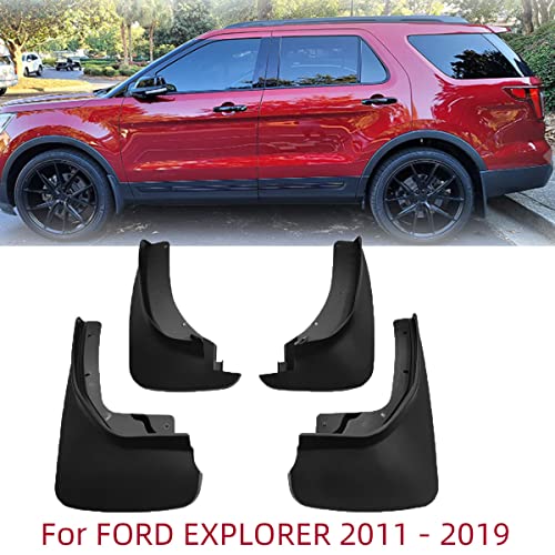 YYinno Mud Flaps Kit for Ford Explorer Accessories Mud Splash Guard Mud Flap Front and Rear 4pcs (for Ford Explorer 2011-2019) - Image 5