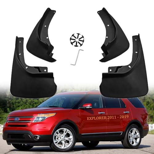 YYinno Mud Flaps Kit for Ford Explorer Accessories Mud Splash Guard Mud Flap Front and Rear 4pcs (for Ford Explorer 2011-2019) - Image 1