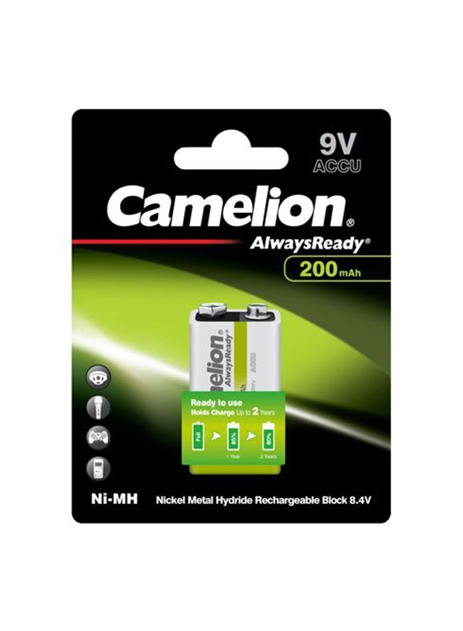Camelion Camelion 17420122 Always Ready Akku (NiMH, 9 Volt Block, 200 mAh, 1er) - Image 1