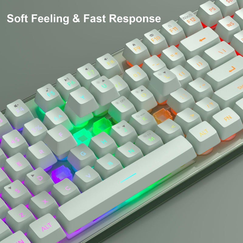 MageGee Gaming Keyboard and Mouse Combo, K1 RGB LED Backlit Keyboard with 104 Key Computer PC Gaming Keyboard for PC/Laptop (Green) - Image 5