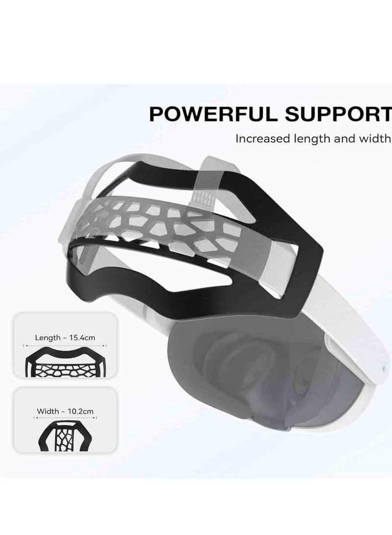 وسادة حزام رأس للواقع الافتراضي لـ Meta Quest 3/3S/Quest 2، ووسادة راحة مريحة من نوع Elite Strap للاستلقاء، ودعم تخفيف الضغط على الرقبة أثناء اللعب الطويل والتمارين الرياضية والأفلام - Image 5