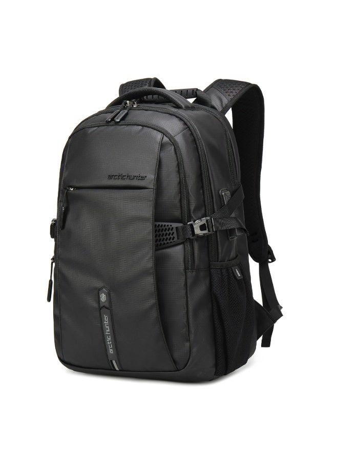 أركتيك هانتر حقيبة ظهر Arctic Hunter للرجال والنساء بسعة 30 لترًا، حقيبة كمبيوتر محمول مقاس 15.6 بوصة مقاومة للماء ومتعددة الجيوب وأنيقة وحقيبة ظهر جامعية ذكية مع منفذ USB وسحاب YKK - Image 1