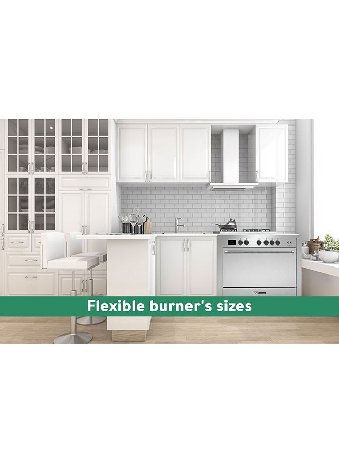 Bompani Gas Cooker - 5 Burners - 100x60x85 cm TECH100.GG5TCIX silver - Image 2
