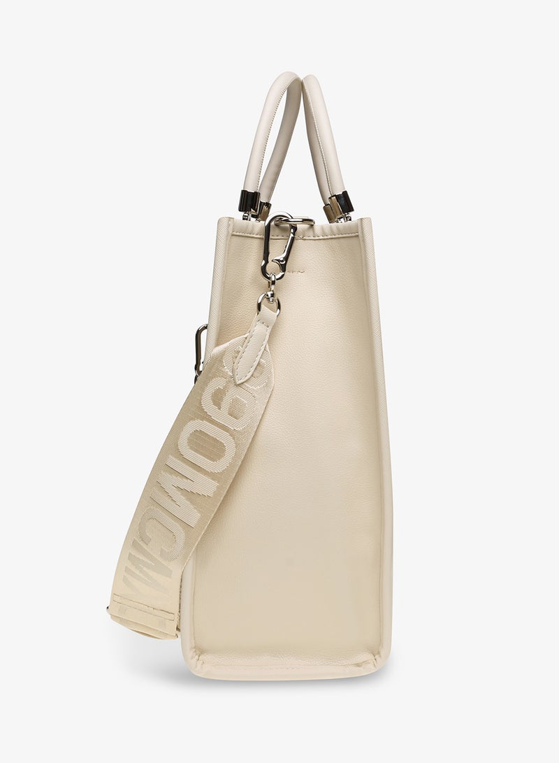 STEVE MADDEN BRICHES Logo Detail Tote Bag - Image 4