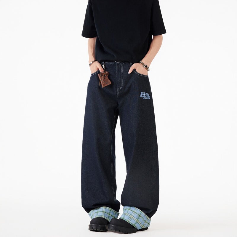 Unisex Classic Denim Jeans Loose Fit Daily Outdoor Wear - Image 2