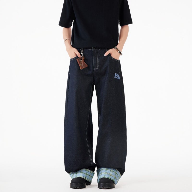 Unisex Classic Denim Jeans Loose Fit Daily Outdoor Wear - Image 3