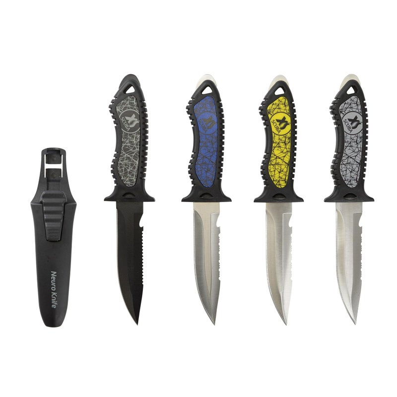 XS Scuba Neuro Knife - 304 Stainless Steel - Black Chromium - Image 3