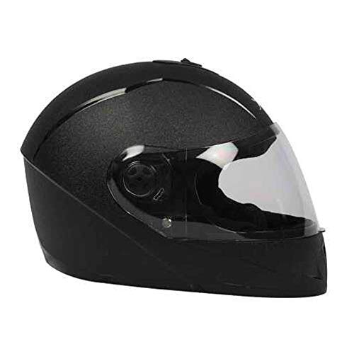 TVS Lightweight Full Face Helmet for Man and Woman with Clear and Scratch Resistant Visor, ISI Certified |Quick-Release Buckle|Bike Helmet (Colour: Black, Size: XL) - Image 3