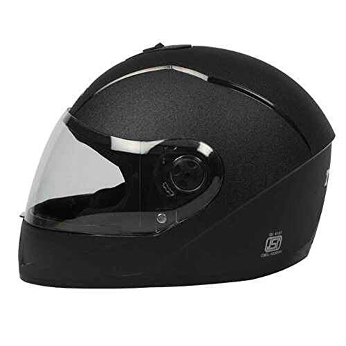 TVS Lightweight Full Face Helmet for Man and Woman with Clear and Scratch Resistant Visor, ISI Certified |Quick-Release Buckle|Bike Helmet (Colour: Black, Size: XL) - Image 2