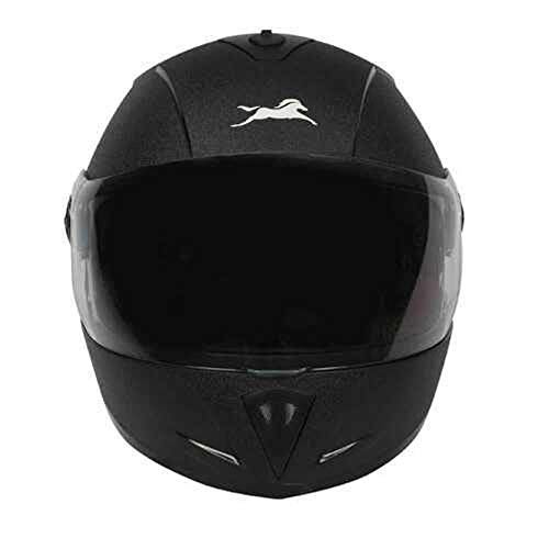TVS Lightweight Full Face Helmet for Man and Woman with Clear and Scratch Resistant Visor, ISI Certified |Quick-Release Buckle|Bike Helmet (Colour: Black, Size: XL) - Image 1