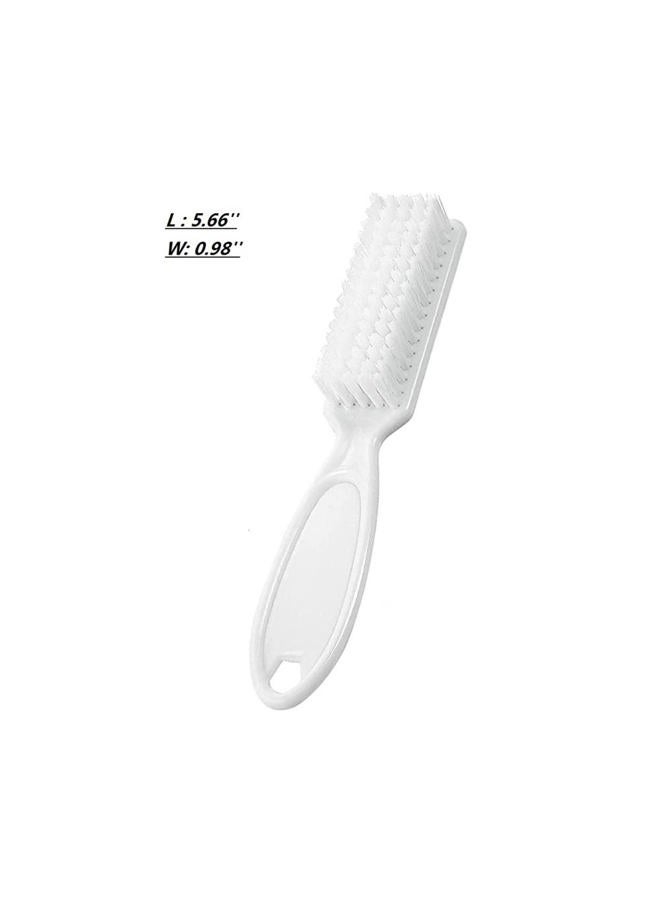 SQULIGT 12Pcs Nail Brush for Cleaning Fingernails, Handle Grip Cleaning Brush for Nail and Toenail, Nail Dust Brush Manicure Pedicure Tools Scrubbing Brush Women Men Home Salon(White) - Image 2