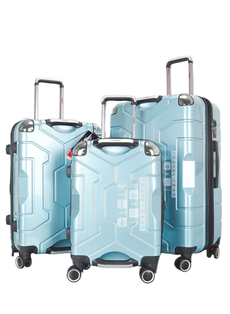 ستارجولد طقم حقائب سفر بعجلات من 3 قطع TPC عجلات جانبية صلبة مع قفل TSA - Image 1