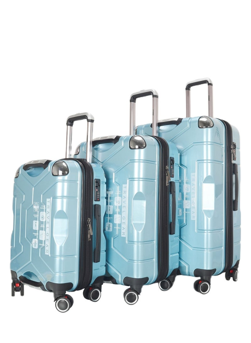 ستارجولد طقم حقائب سفر بعجلات من 3 قطع TPC عجلات جانبية صلبة مع قفل TSA - Image 2