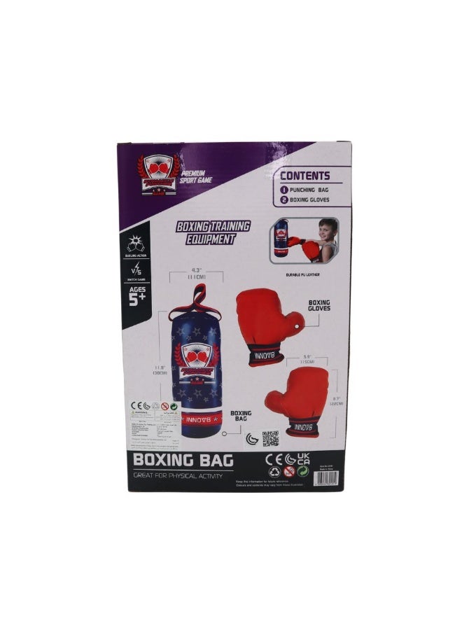 Hostfull Youth Mini Boxing Set – Hanging Punching Bag with 2 Professional Style Boxing Gloves – Kids Beginner Heavy Bag for Active Play, Fitness, and Stress Relief – Ages 5+ - Image 2