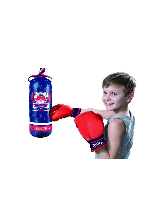 Hostfull Youth Mini Boxing Set – Hanging Punching Bag with 2 Professional Style Boxing Gloves – Kids Beginner Heavy Bag for Active Play, Fitness, and Stress Relief – Ages 5+ - Image 4