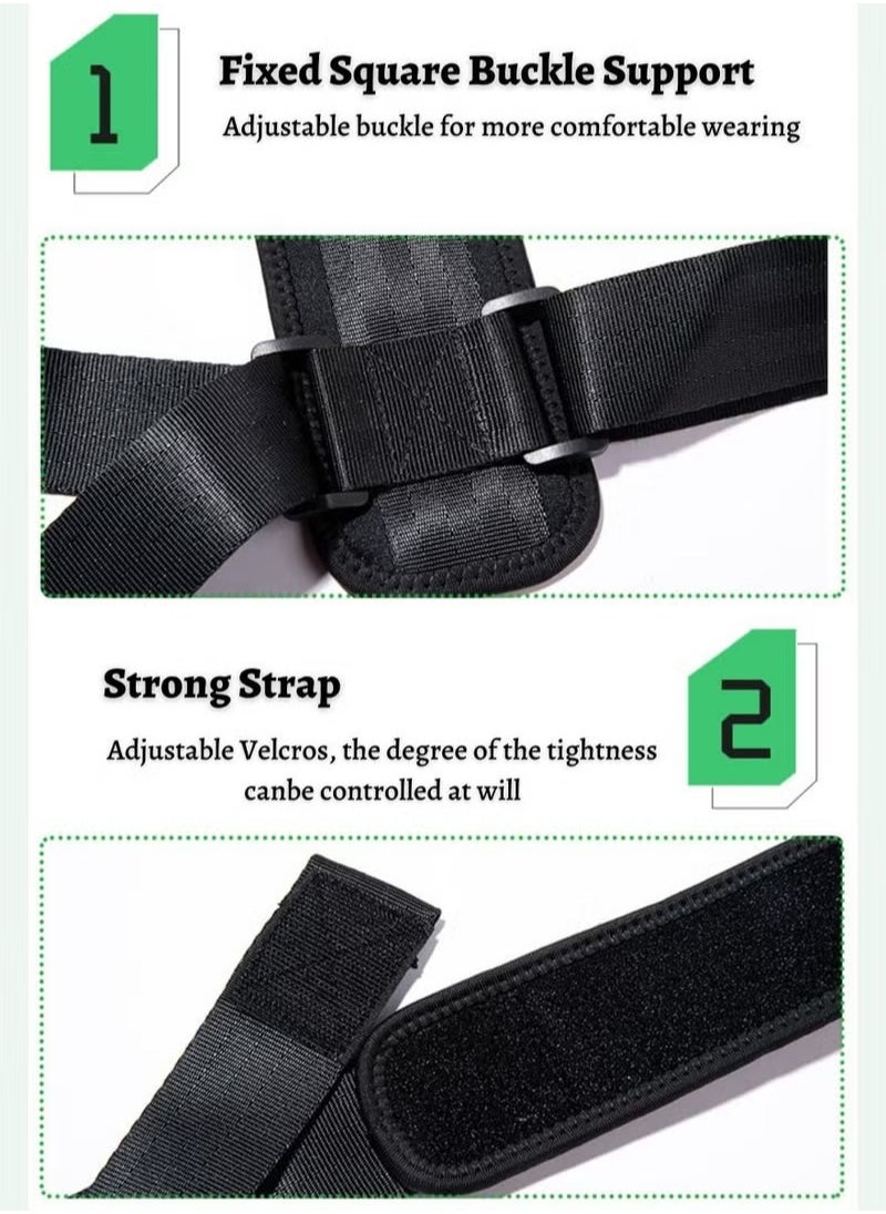 Arabest - Posture Corrector Back Support Brace Posture Correction Belt Adjustable for Back and Shoulders Relieves Pain Stress and Fatigue with Neck Shoulder Clavicle and Spine Alignment - Image 1
