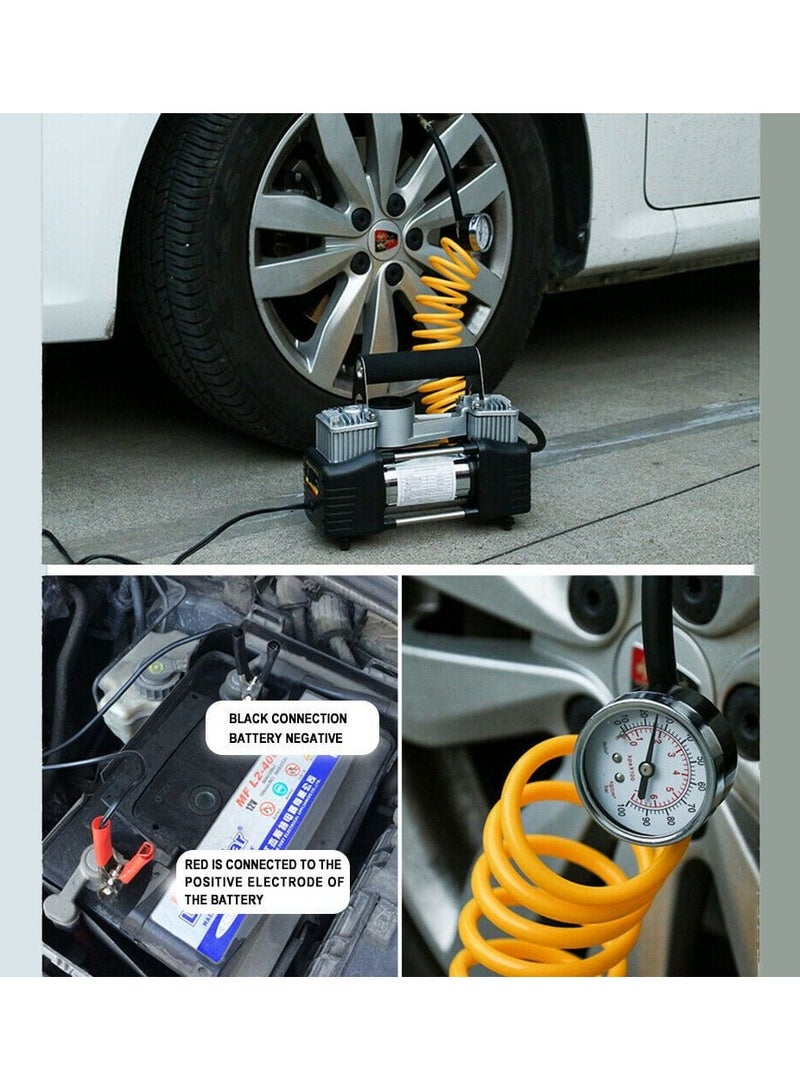 ROCA Inflator 12V 150 85L 30AMP 2 cylinder Air Compressor For Vehicles High Quality - Image 3