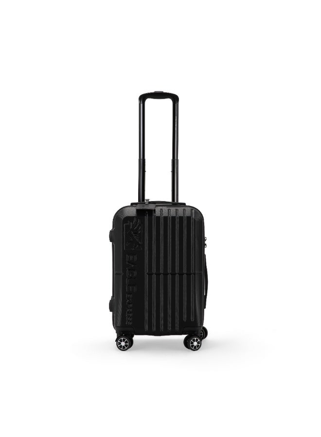 Eagle Express Aura 20 Inch Cabin Bag – Black, High Impact Material, Built-in Lock, Silent 8 Wheels, 1-Year Warranty - Image 1