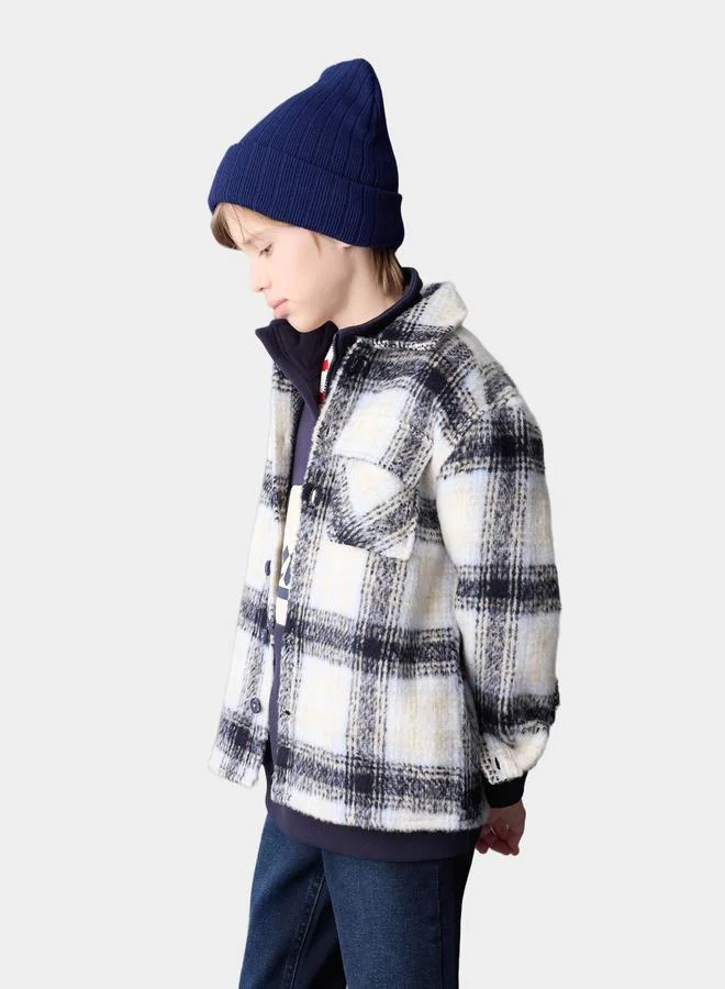 DeFacto DeFacto Oversized Checked Long Sleeve Shirt