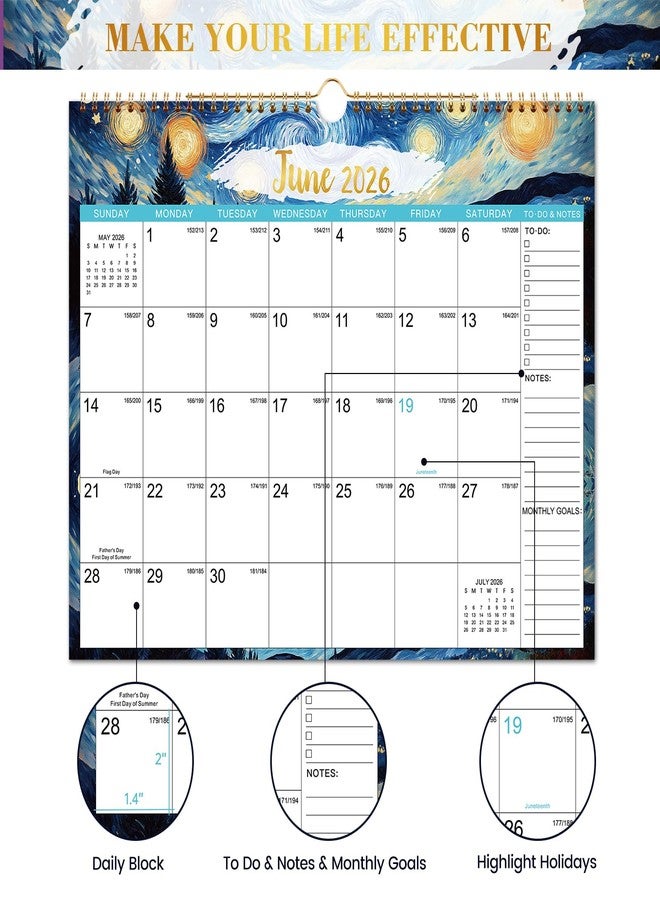 Journaltastic 2026 Calendar - Wall Calendar 2026, Jan 2026 - Dec. 2026 - Image 4