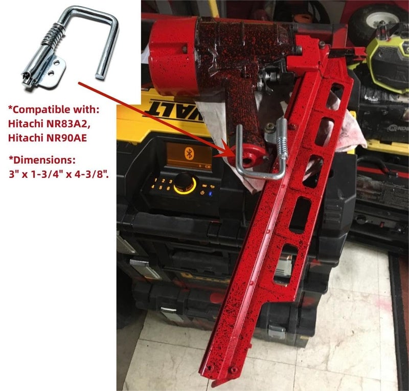 palart M745h1 Spring Loaded Rafter Hook/Retractable Nail Gun Hanger compatible with for Hitachi NR83A2 NR90AE - Image 5
