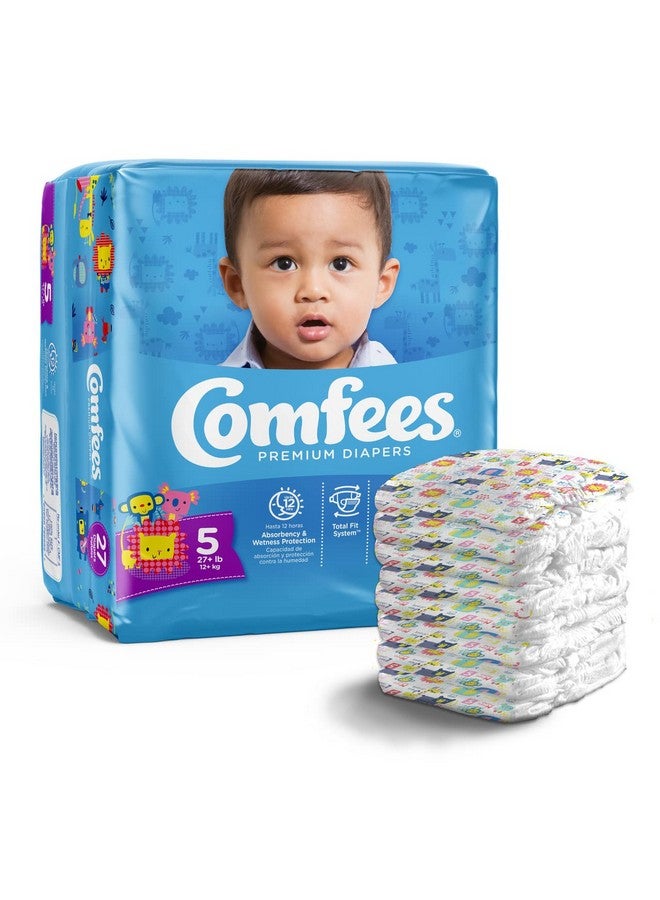 Comfees Premium Baby Diapers With Total Fit System For Boys & Girls Size 5 27Count Cmf5 - Image 3