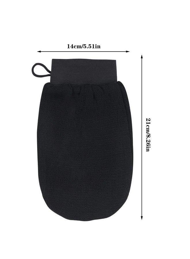 JHEPCOIN Spa Massage Body Scrubber Cleaner Gloves Exfoliating Body Face, Dead Skin Remover Deep Scrubbing Exfoliating Mitt Body Glove (Pack of 1, Black) - Image 5