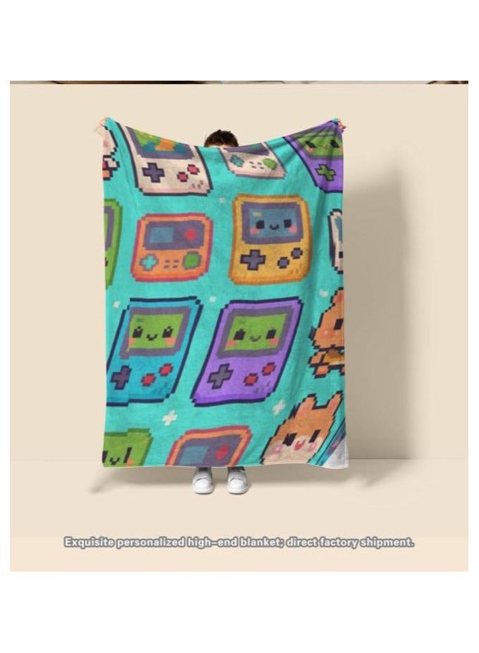 عام بطانية رقيقة من الفانيلا (دافئة ومريحة، ومناسبة للنوم واستخدام الألعاب وإزالة الغبار ومقاومة للرمل) 150 سم * 200 سم - 625 - Image 4