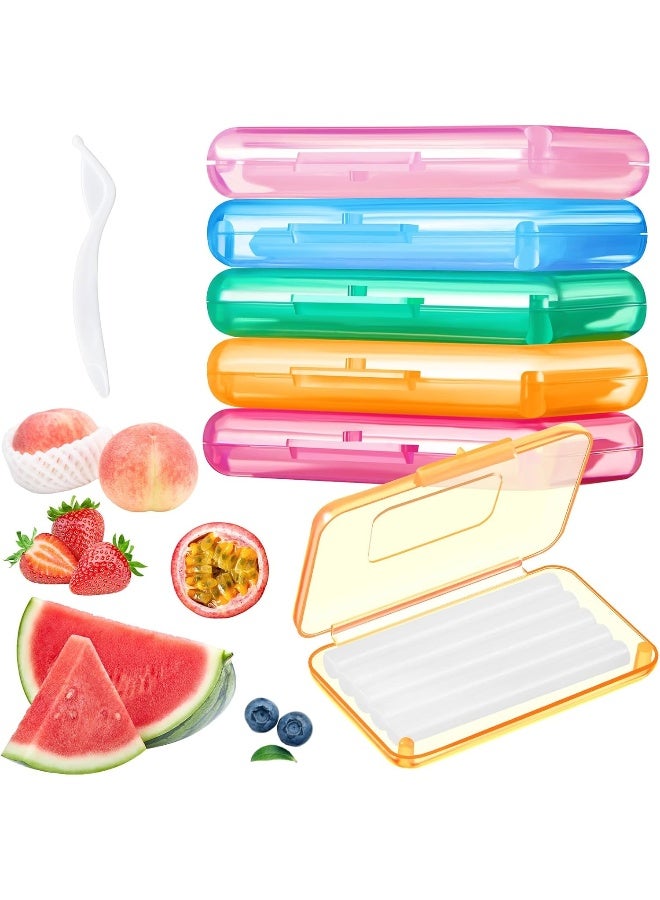 Geiserailie 5 Pack Braces Wax For Teeth New Flavored Dental Orthodontic Wax With Applicator Scraper For Braces Wearer, Oral Appliances, Aligners Patients,5 Fruit Flavors - Image 1
