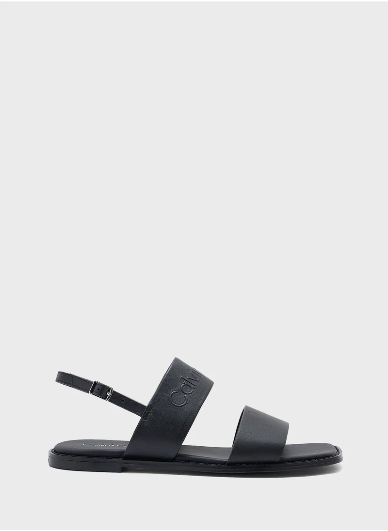 CALVIN KLEIN LEATHER SANDALS