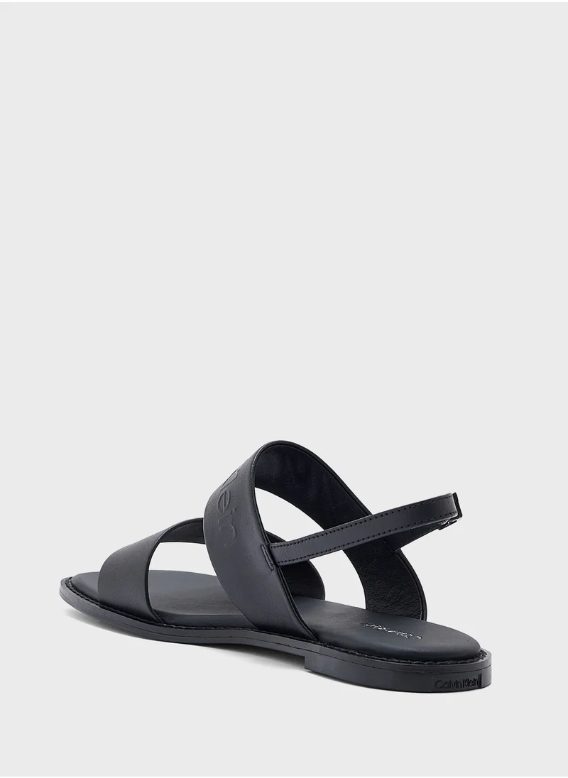 CALVIN KLEIN LEATHER SANDALS