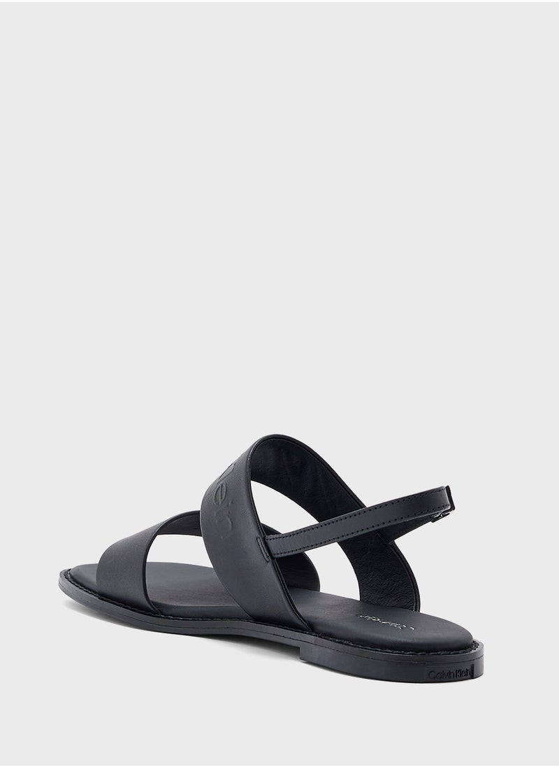 CALVIN KLEIN LEATHER SANDALS  - Image 2