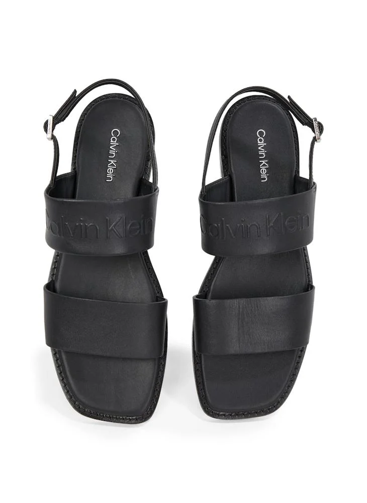 CALVIN KLEIN LEATHER SANDALS