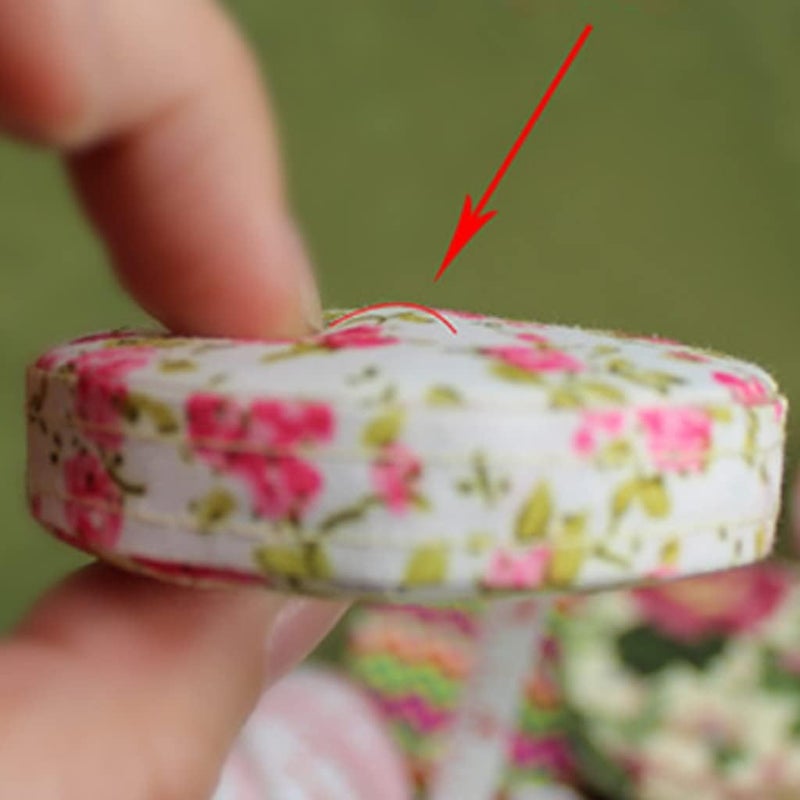 klarako 1.5M Soft Tape Ruler Automatic Telescopic Type Band Tape Flexible Rule Length Measuring Tool for Length Measurement klarakoPink Flower - Image 4