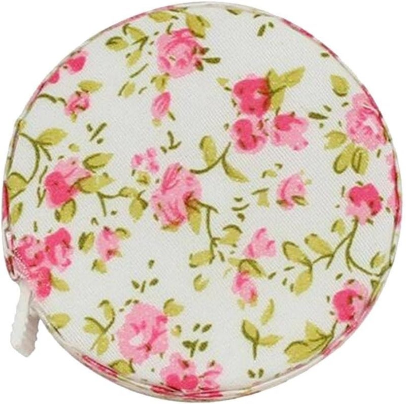 klarako 1.5M Soft Tape Ruler Automatic Telescopic Type Band Tape Flexible Rule Length Measuring Tool for Length Measurement klarakoPink Flower - Image 3