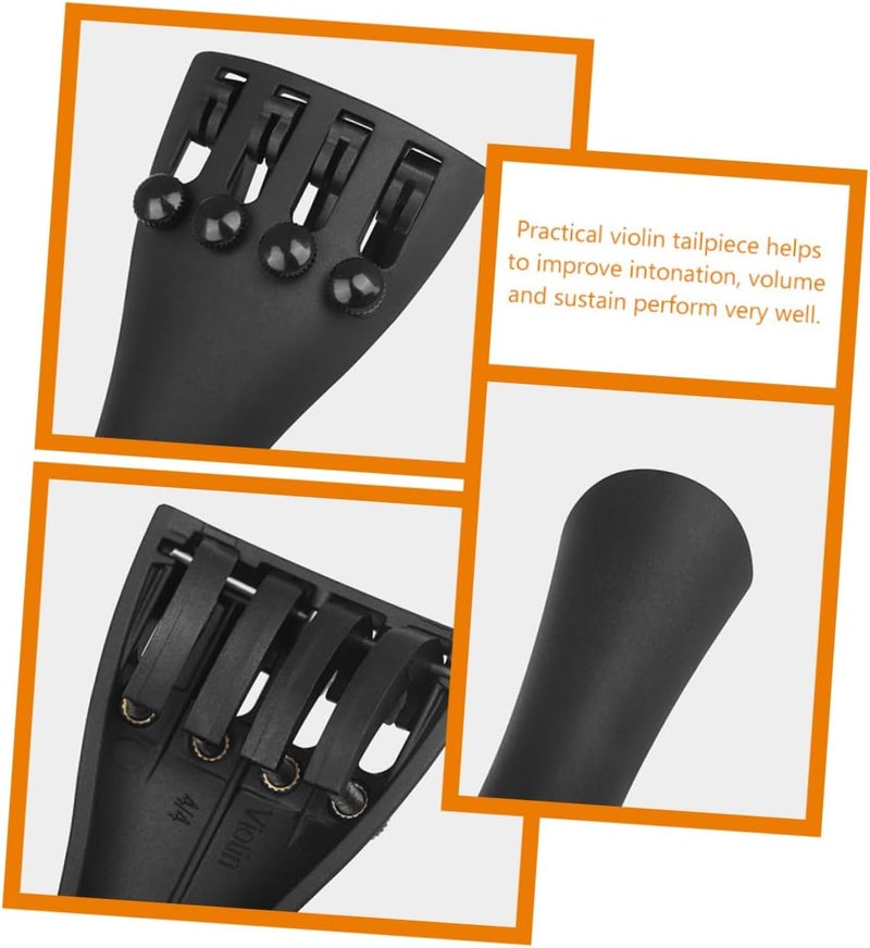 Integrated local logistics Abaodam Violin Tailpiece Ebony Bridge for Violin String Bridge Tailpiece Fine Tuners Trendy versatile build Light & sturdy Long lifespan Diverse operating method fit Wide range expanded design Different assemble options Ready goods scheduled ship Local licensed courier Storage burden minimized build Worldwide popular practical build Elegant appearance Gulf market standard build Nationwide courier network Transparent body Modern practical shape Updated modern design Set product combo compatible Hot & cold climate compatible Fast warehouse picking All item simple matching build Batch consistent craftsmanship Trendy economical quality Safe material Non sticky surface - Image 3