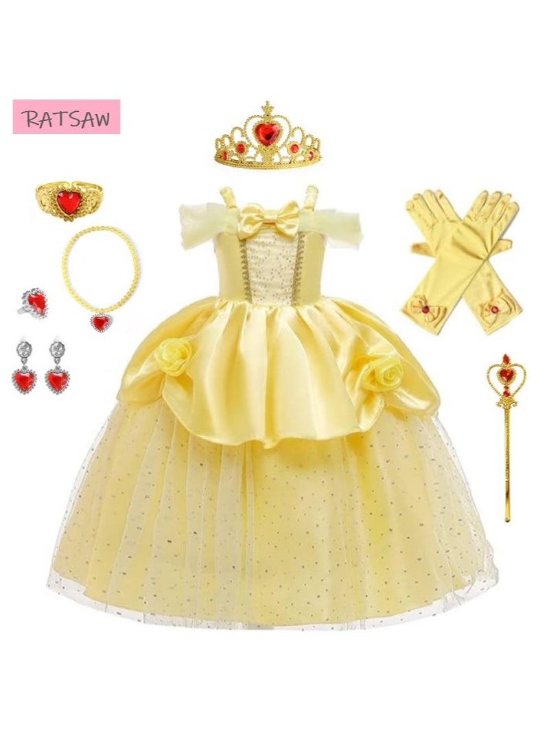 RATSAW Princess Birthday Party Dress Set for Girls - Image 1