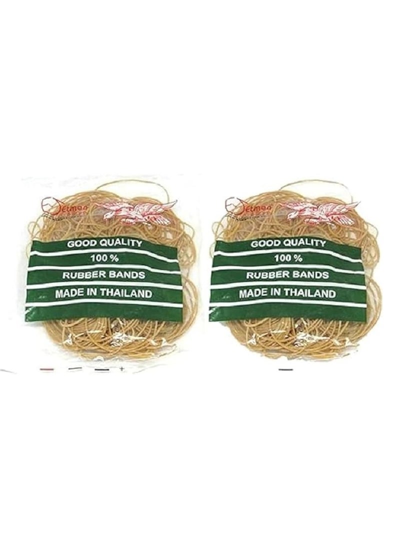 2 elastic money bags - with elastic bands