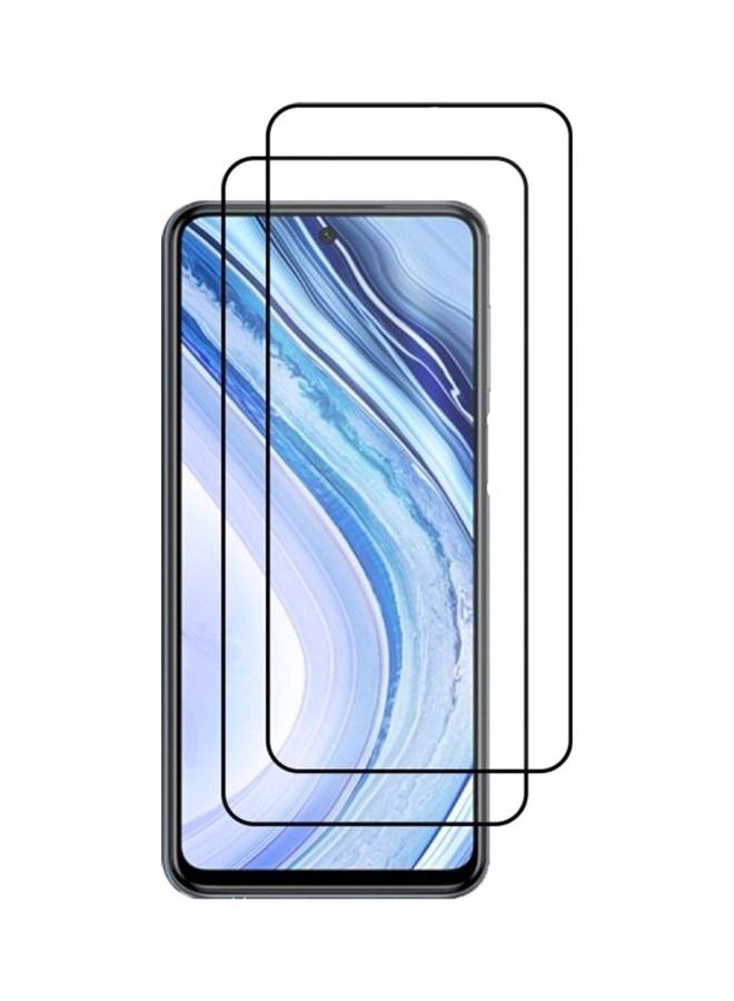 2-Piece 3D Screen Protector For Samsung Galaxy M51 Black/Clear