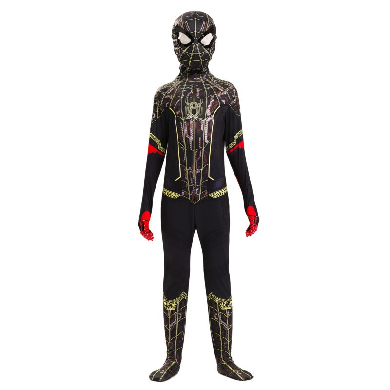 Halloween Spider-Man Kids Zip-Up Jumpsuit Costume