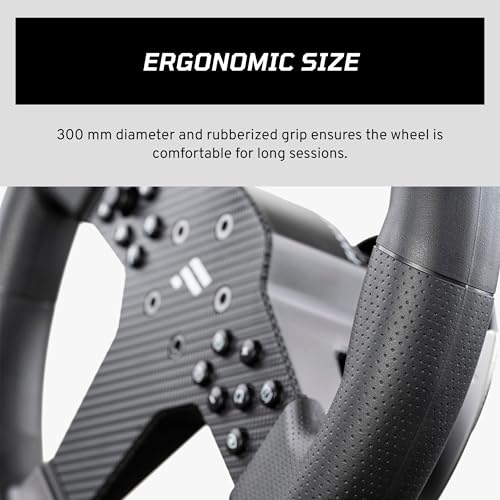 FANATEC Sim Racing CSL Steering Wheel P1 V2 QR2 LITE Rubberised Grip RevStripe LED Display Metal Shifter Paddles QR2 LITE WheelSide Preinstalled PC - Image 3