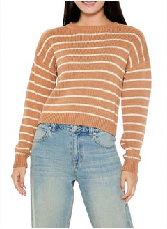 FOREVER 21 Striped Drop-Sleeve Sweater  - Image 1